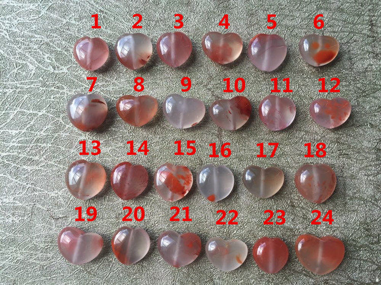 DIY аксессуары 天然川料南红玛瑙爱心背云  冰飘贯穿孔diy吊坠配饰175 Other