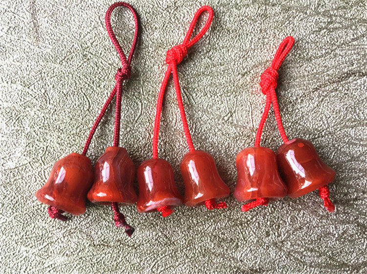 DIY аксессуары 天然川料南红玛瑙柿子红火焰纹.铃铛背云弟子珠diy配件237 OTHER