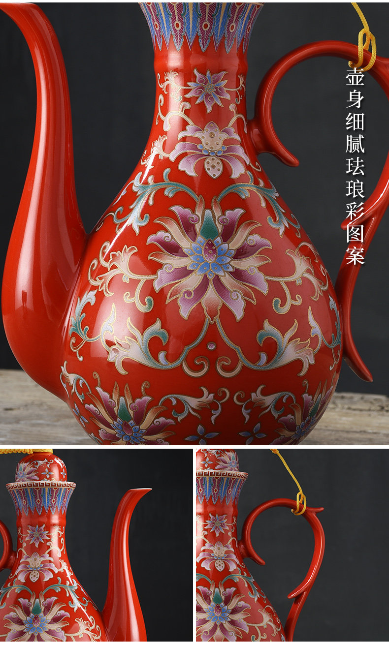 Ликер Cup 六年老店 超20种颜色家用酒壶白酒酒具套装黄酒分酒器一口杯小酒盅烈酒杯中式