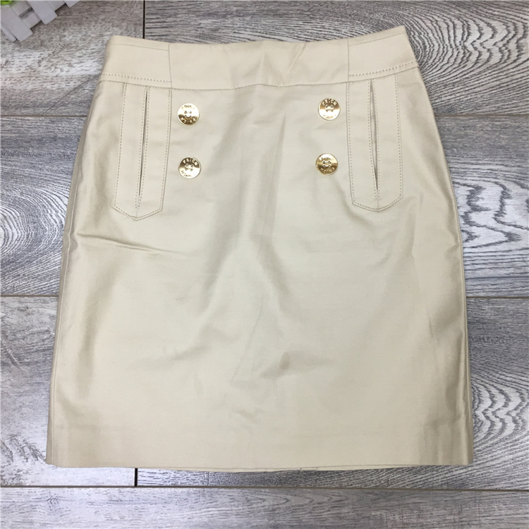 Attachment-owned P series PRWH61101E mall with a minimalist fashion double-row buttoned half-body hip short skirt