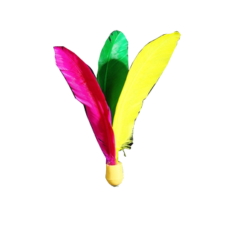 Badminton three-hair shuttlecock high-bounce adult and children's shuttlecock rubber bottom small-head three-hair ball 10 pack