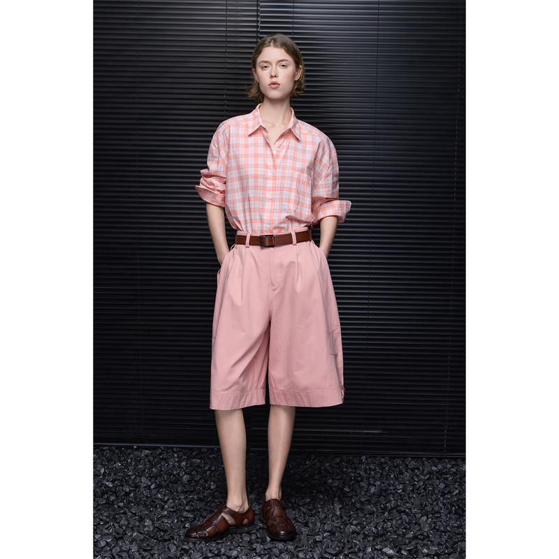 Moment Pink Mid-Waist Wide-Leg Pants Cropped Pants Shorts Women 2026 Spring and Summer New Style Loose Slimming Versatile Casual Moment Pink Mid-Waist Wide-Leg Pants Cropped Pants Shorts Women 2026 Spring and Summer New Style Loose Slimming Versatile Casual