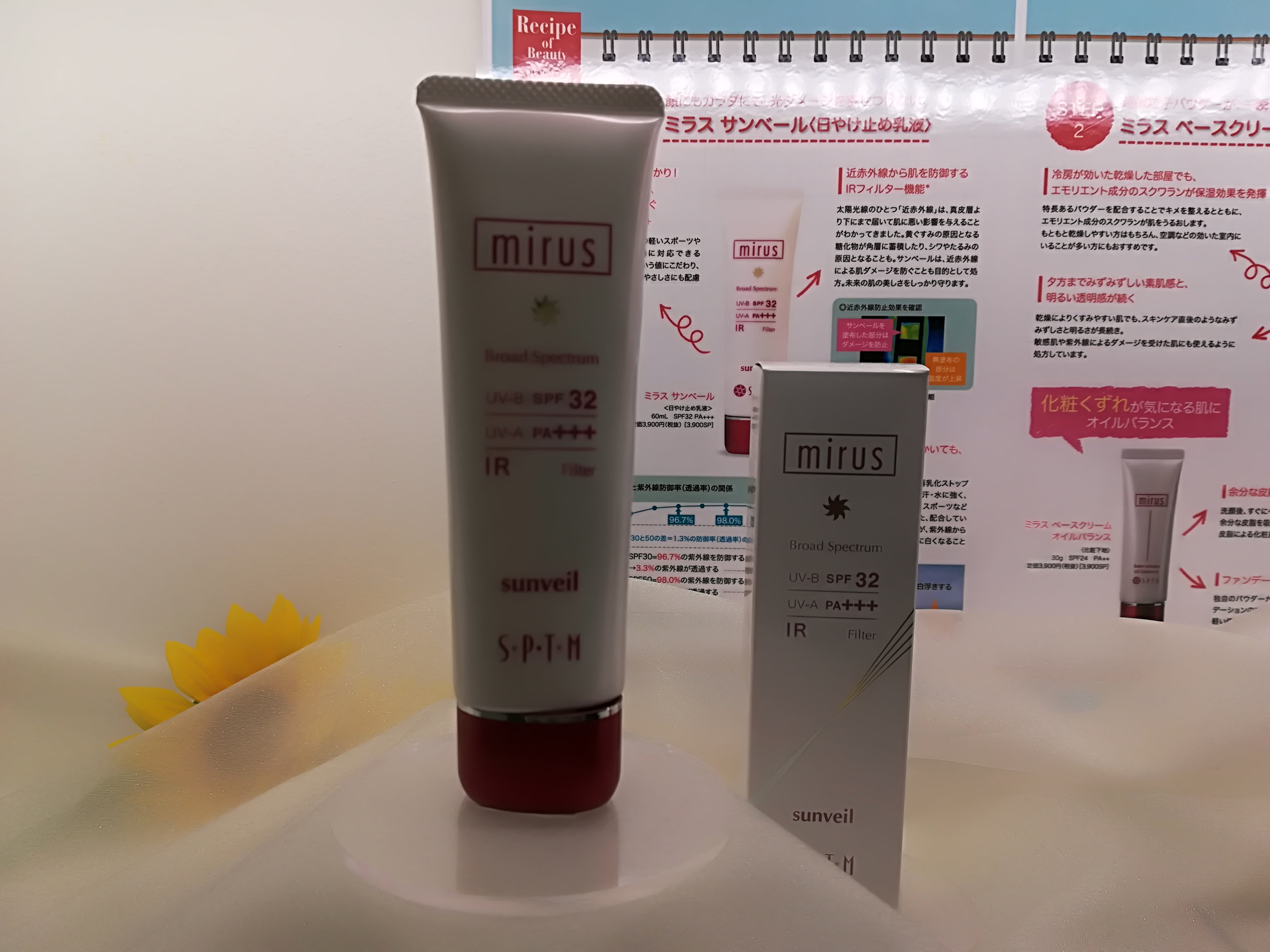 Japan Homegrown Hanfang Essence SPTM Sunscreen Cream SPF32 PA Anti-infrared Far UV 60ML