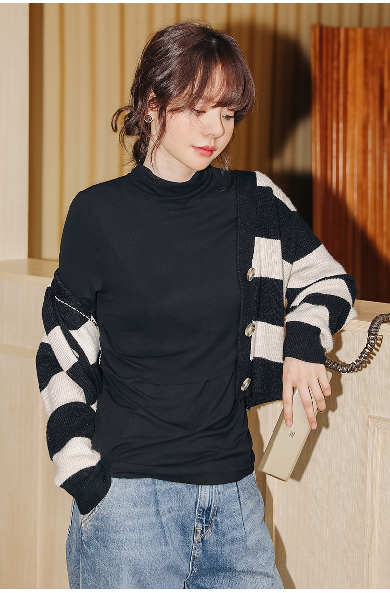 Одежда для отдыха 哺乳衣外出辣妈款可外穿上衣秋季产后喂奶打底衫秋冬月子服孕妇装 M degrees Korea