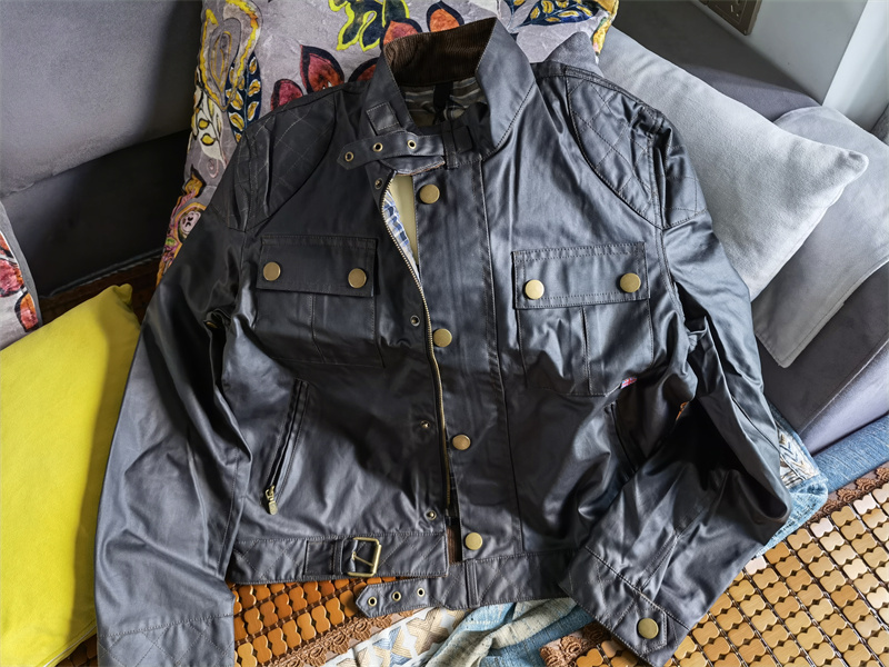 British Retro Motorcycle Men's Workwear Lapel Canvas Oil Wax Jacket Men's Amekaji Slim Fit Coat Trendy Men British Retro Motorcycle Men's Workwear Lapel Canvas Oil Wax Jacket Men's Amekaji Slim Fit Coat Trendy Men