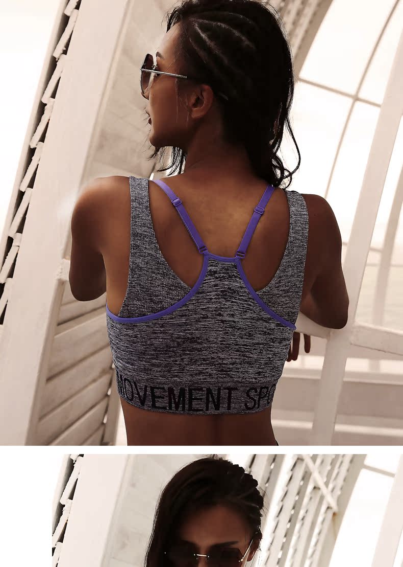 Chạy cường độ cao chống sốc tập hợp đồ lót thể thao nữ nhanh khô thể dục yoga áo ngực chuyên nghiệp làm đẹp áo ngực mùa thu áo bra tập gym big size