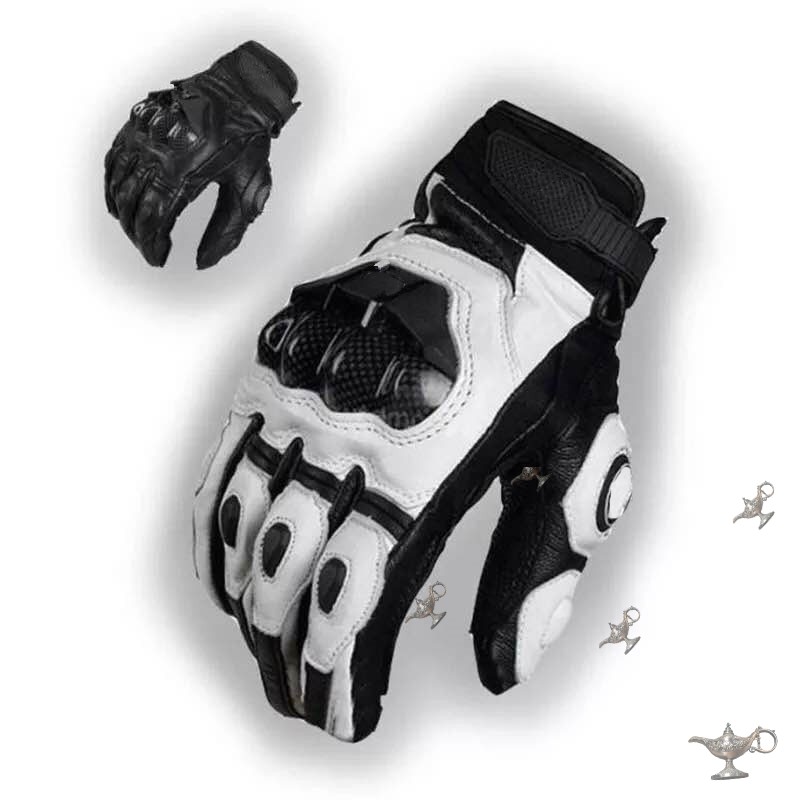 Găng tay xe máy Puma Fury AFS -6 Leather Carbon Fiber Racing Knight Găng tay bảo vệ - Xe máy Rider thiết bị găng tay lái xe máy