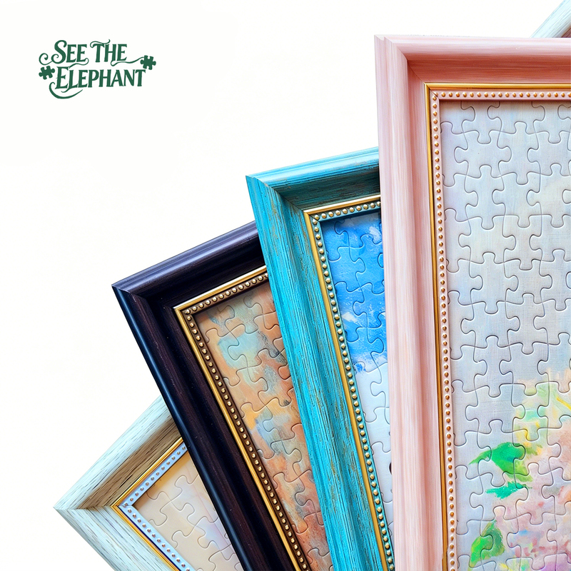 【 6m 】Oil Painting Puzzle Frame Home Aesthetics European Style Picture Frame Art Famous Painting 500 Pieces Decorative Picture Frame