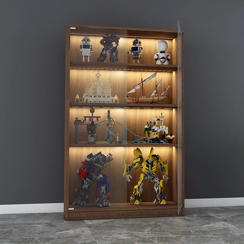 Versatile glass display cabinet Lehigh handout model exhibition stand Cartoon Toy Containing Cabinet Sample Display Case Bookcase-Taobao