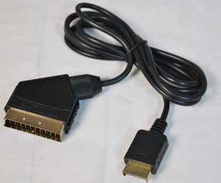 Handmade double gold-plated interface PS2 European standard RGB line SCART line 21-pin broom head ossc color monitor