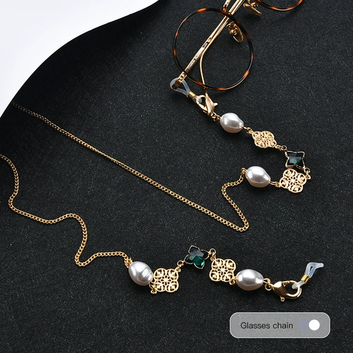 Цепь, нескользящая подвеска, шнурок-держатель, солнцезащитные очки, ремешок, четырехлистный клевер