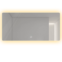 Large size smart bathroom mirror with light bathroom anti-fog led bathroom touch screen toilet mirror wall-mounted