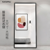 Big mirror full-body floor mirror home stereo mirror bedroom wall Net red fitting mirror clothing store mirror