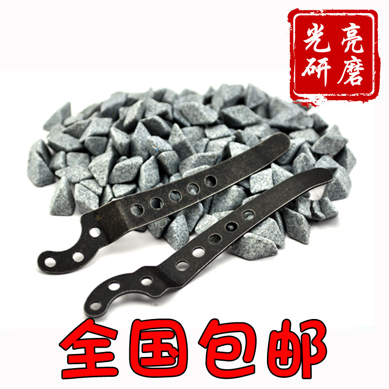 Hand stone washing coarse grinding brown corundum oblique triangle abrasive polishing block Polishing stone deburring chamfering to fly edge rust removal