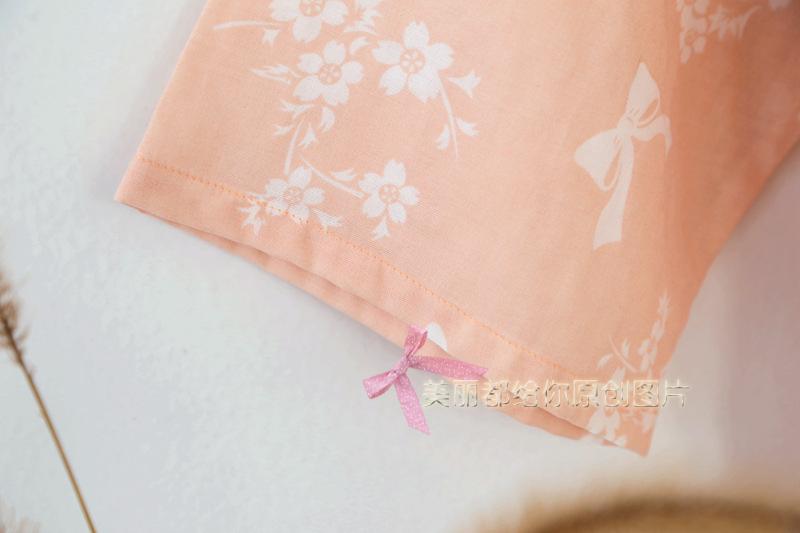 Bông gạc mỏng và áo choàng cotton nam giới và phụ nữ kimono áo choàng tắm đồ ngủ rất phẳng áo ngủ mùa xuân và mùa hè ren nightdress