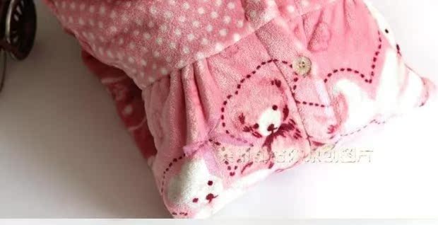 Mùa thu và mùa đông dày flannel nam và nữ cặp vợ chồng dịch vụ nhà quần dài tay thiết lập bộ đồ ngủ dài tay dễ thương san hô do bo