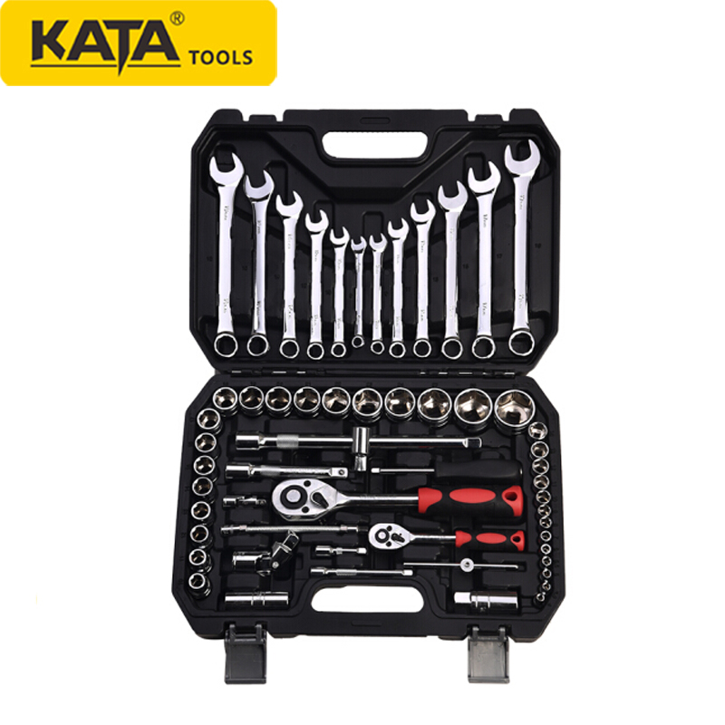 Kai Da KATA 61 pieces of steam repair tool suit machine repair steam-protection sleeve ratchet wheel wrench repair group sleeve KT50061