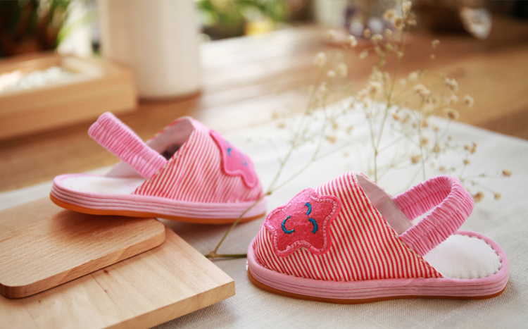 Chaussons enfants en coton pour printemps - semelle tendon - Ref 1011578 Image 9