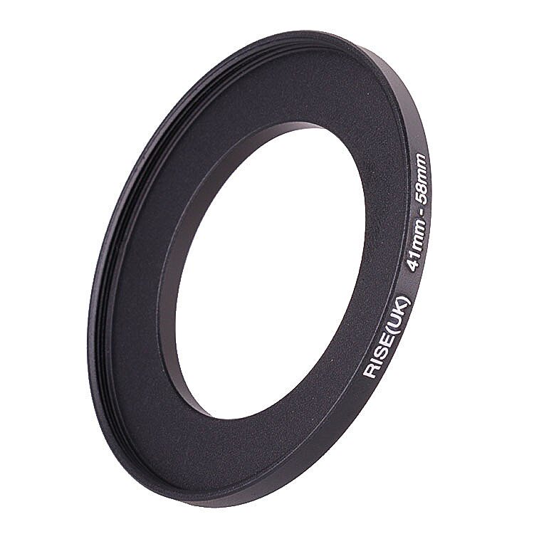 41-58mm filter adapter ring 41 lens to pick up 58 filter lens 41 external thread turn 58 internal thread small turn large