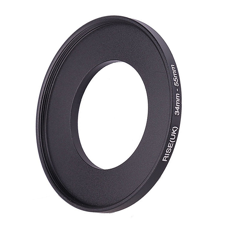 34-55mm filter adapter ring 34 lens to pick up 55 filter lens 34 external thread turn 55 internal thread small turn large