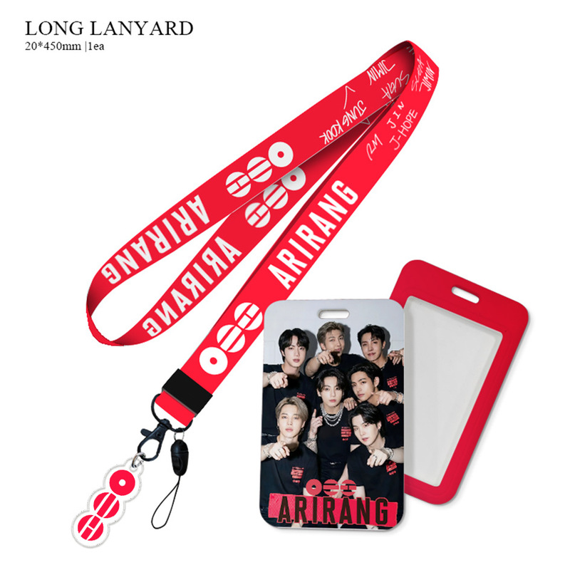 Bts "Arirang" Merchandise Phone Lanyard Card Holder Jk Suga Jimin Jin Merchandise