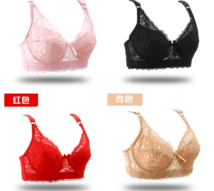 Không có vòng thép siêu mỏng kích thước lớn ngực lớn áo ngực nhỏ cup đầy đủ không có áo ngực gợi cảm đồ lót nữ do lot nu
