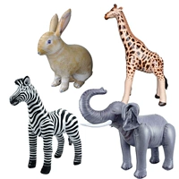 Мультяшная надувная модель животного подходит для фотосессий, воздушный шар, вечернее платье, зебра, кролик, жираф, слон