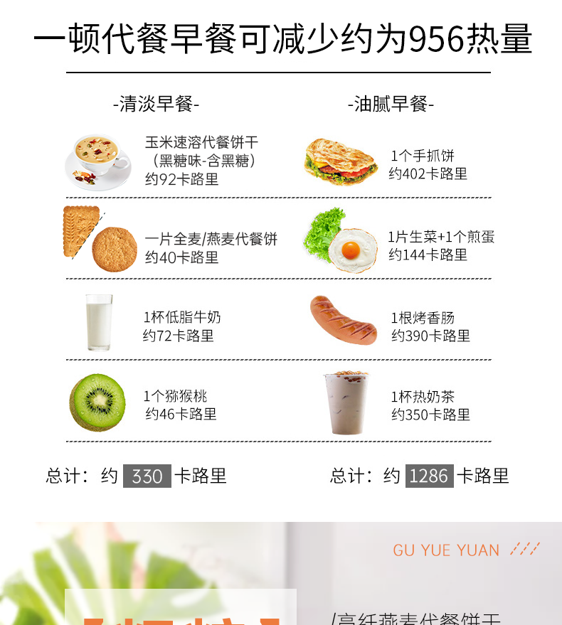 【谷悦园】全麦粗粮饼干400g