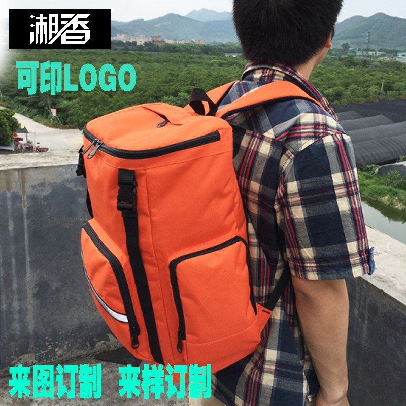 Custom hip-hop backpack Basketball training backpack printed LOGO large capacity travel bag to map custom to sample custom