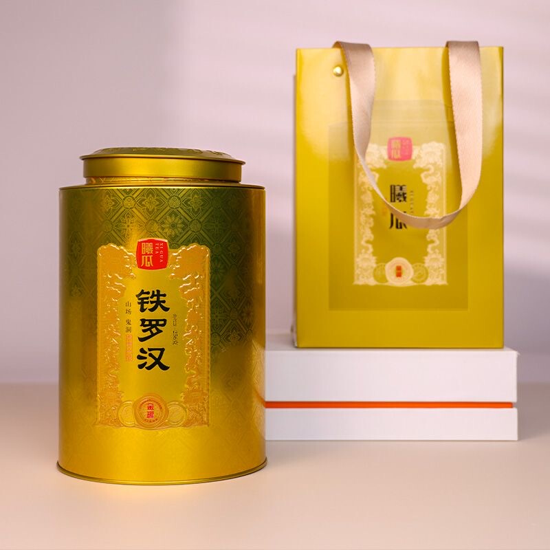 Xigua Neiguan Guodong Shumu Tie Luo Han Canned 256g Gold Can Series Sankeng Erjian Zhengyan Wuyi Rock Tea