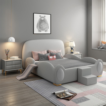 Childrens bed girls princess bed teenagers Boys single bed childrens room boys bed 1 5 meters 1 2 solid wood bed