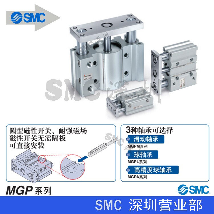 Japan SMC original cylinder MGPL100-10Z 15Z 20Z 25Z 30Z 35Z 40Z brand new