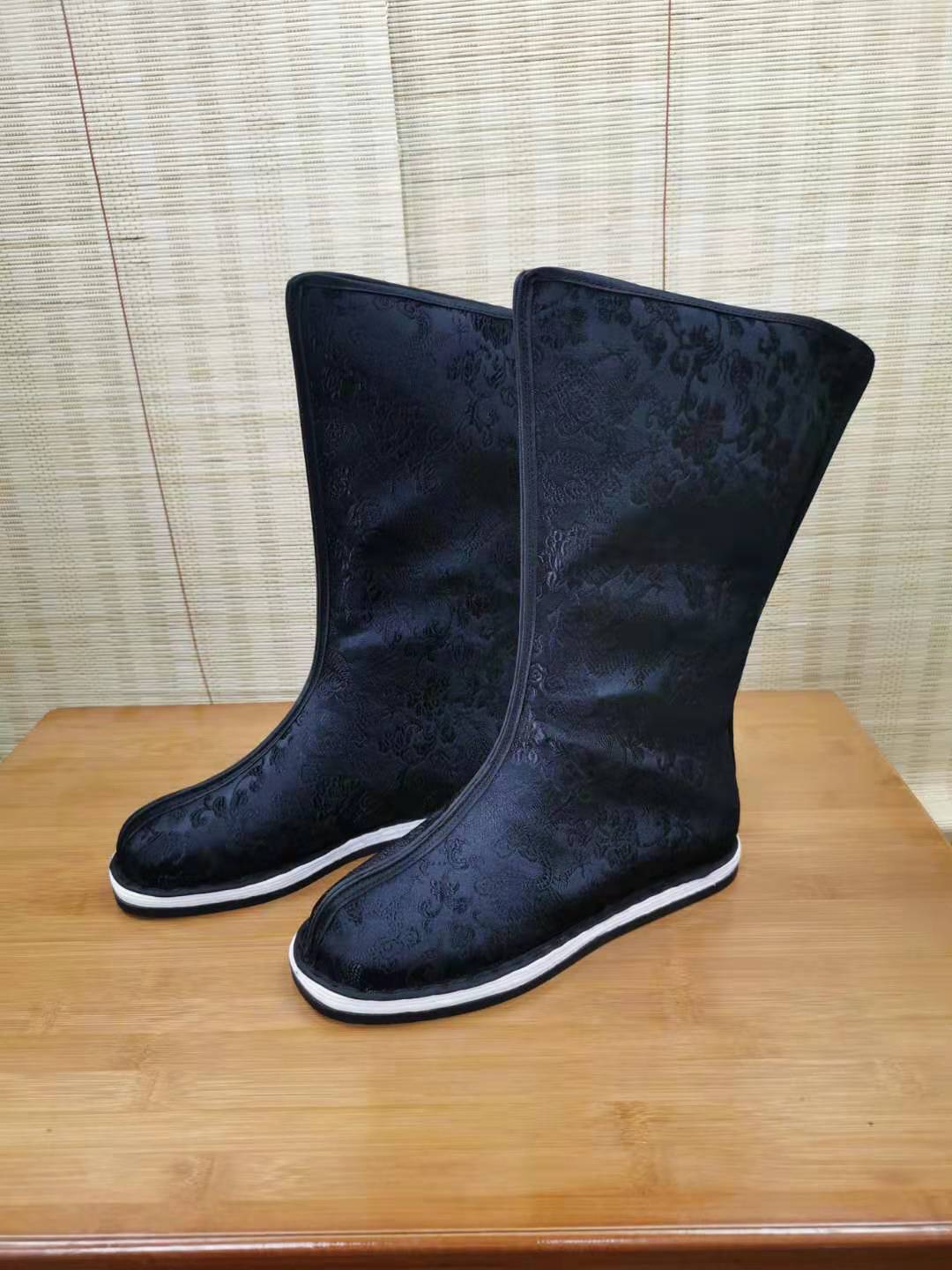 Ancient Loaded Dragon Veins inside Heightening Artisanal-Layered Bottom Soap Boots Cos Hanfu Chinese Opera Men And Women Chinese Wedding Shoes Officers and Men's Road