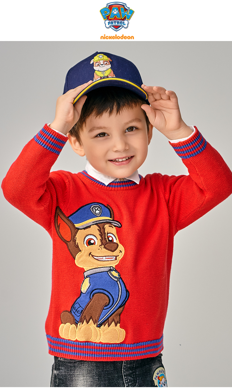 Paw Patrol 汪汪隊立大功 兒童保暖套頭針織毛衣 多款史低69元包郵（需領(lǐng)券）