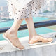 Summer Sandals Women's Crocs Non-Slip Baotou Beach Shoes 2024 New Thick-soled Jelly Shoes Flat-soled Plastic Sandals