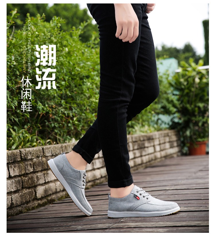 2018 mới tuổi Bắc Kinh giày vải làm việc giày nam giày thể thao giày của nam giới giày Hàn Quốc phiên bản của xu hướng của giày vải giản dị giầy thể thao nam