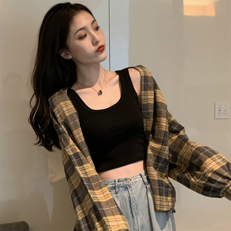 Short Vest for Women, Sleeveless Camisole for Layering under a Suit, Summer Outerwear, Trendy Hot Girl Style, Hong Kong Chic ins