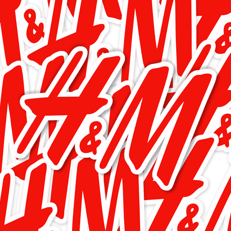 HM personality tide brand logo luggage stickers notebook mobile phone refrigerator stickers suitcase guitar skateboard stickers