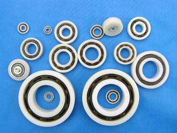 POM Nylon Engineering Plastics Bearings 6200 6200 6202 6203 6204 6205 6206 6207 6208