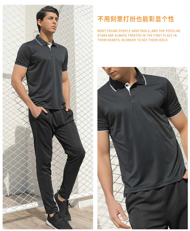 Thể thao kháng T-Shirt nam tùy chỉnh chạy quần áo giản dị mùa hè thoáng khí wicking ve áo ngắn tay nhanh khô áo polo áo polo thể thao nam