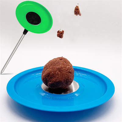 插地拉饵盘饵料盆强磁通用开饵盆单盘带地插可伸缩支架强磁鱼饵盒