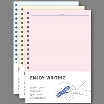 2本多彩替芯活页纸可拆活页本替芯