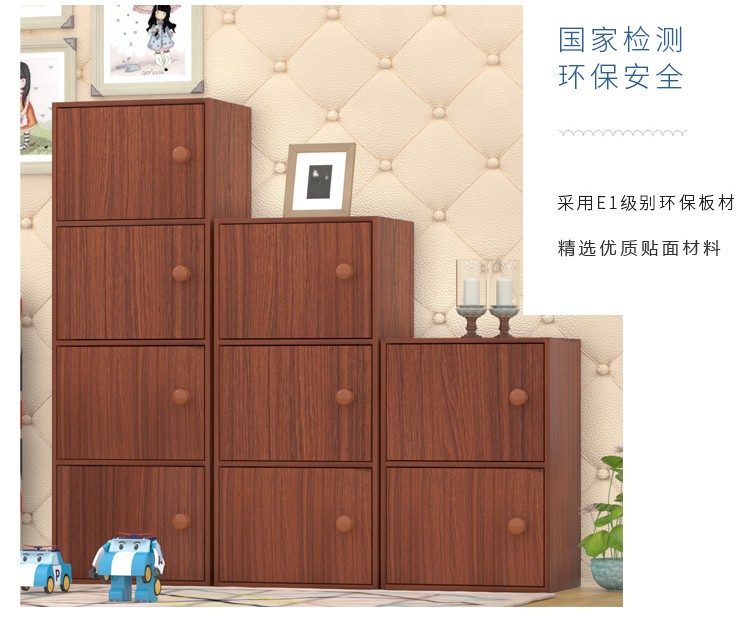 Dễ dàng kết hợp với cửa tủ sách bàn văn phòng tủ sách tủ tối giản hiện đại tủ lưu trữ tủ tủ nhỏ - Buồng tủ kê đầu giường