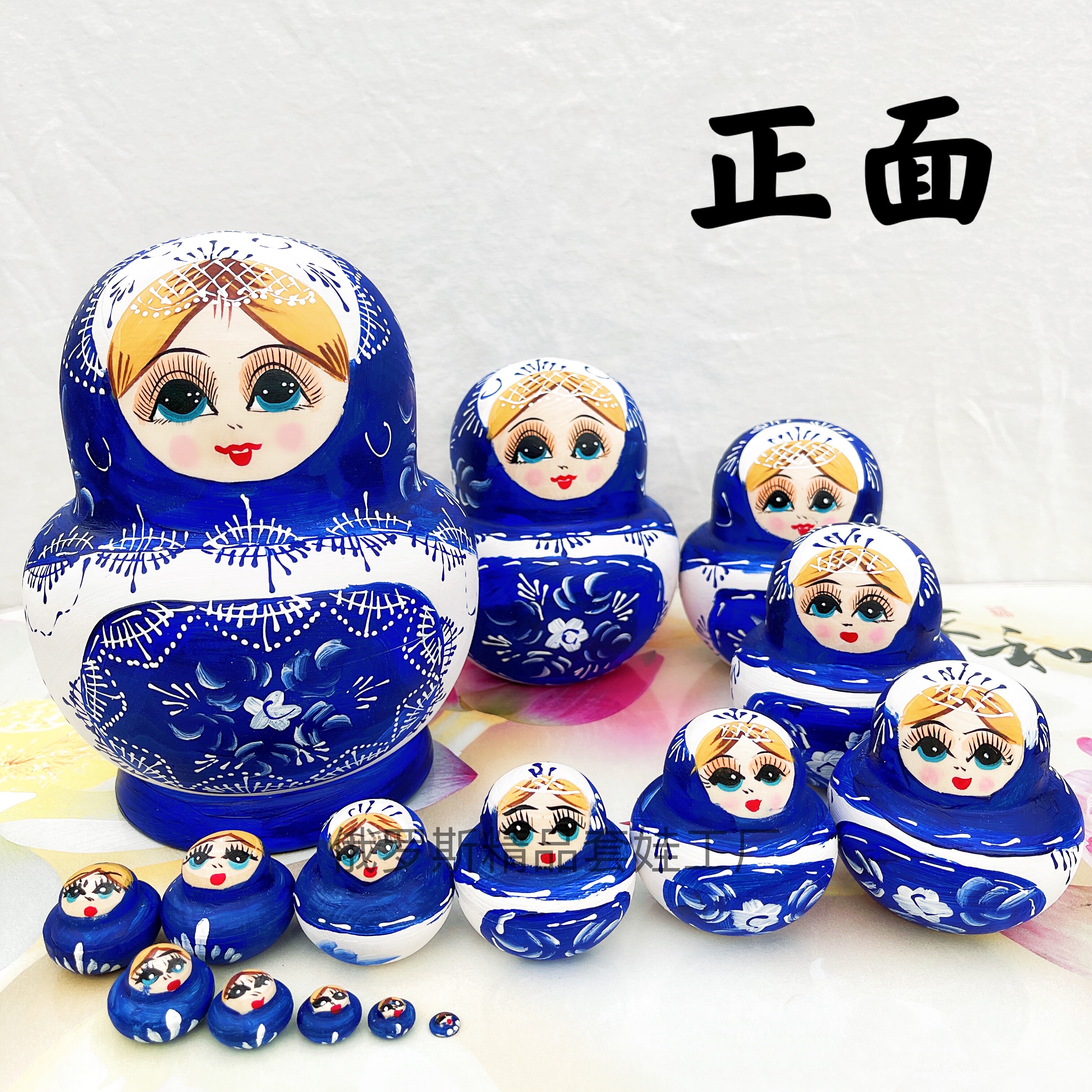 Popular toys educational children's birthday gift craft gift decoration hand-painted Russian characteristic imported nesting doll 15 layers