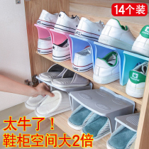 Save space Shoe storage artifact Dormitory shoe box Layered room shoe cabinet with transparent shelf Shoe rack storage box