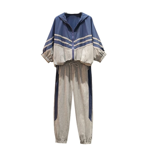 Летняя спортивная толстовка для отдыха, большой размер, подходит для полных девушек, в западном стиле