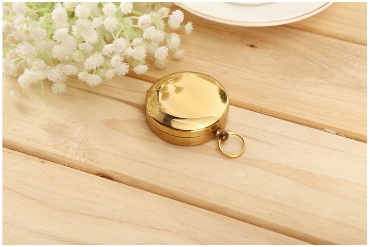 Đồng hồ bỏ túi G50 retro lật la bàn đồng tinh khiết kim loại ngoài trời leo núi đa chức năng với vỏ dạ quang - Giao tiếp / Điều hướng / Đồng hồ ngoài trời đồng hồ movado nam