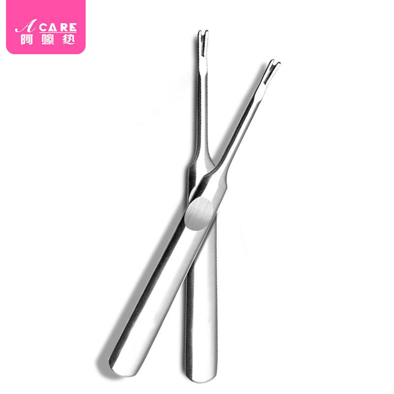 Dead skin fork to remove dead skin fingernail tool dead skin push hand manicure file steel shovel dead skin scissors set artifact
