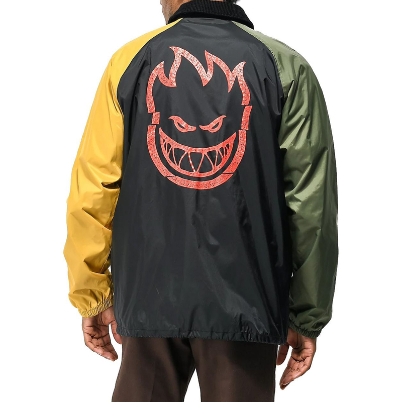 Little Fireman Spitfire American Street Skateboard Camouflage Patchwork Classic Coach Jacket Windbreaker Coat