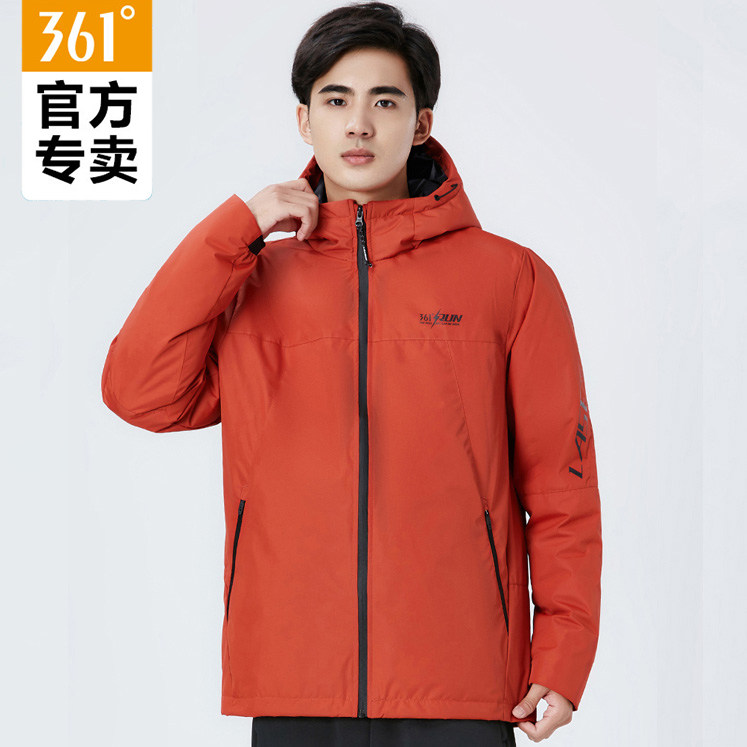 361 down jacket men's 2021 fall casual warm light blouses 361 degrees men's even hat running jacket man